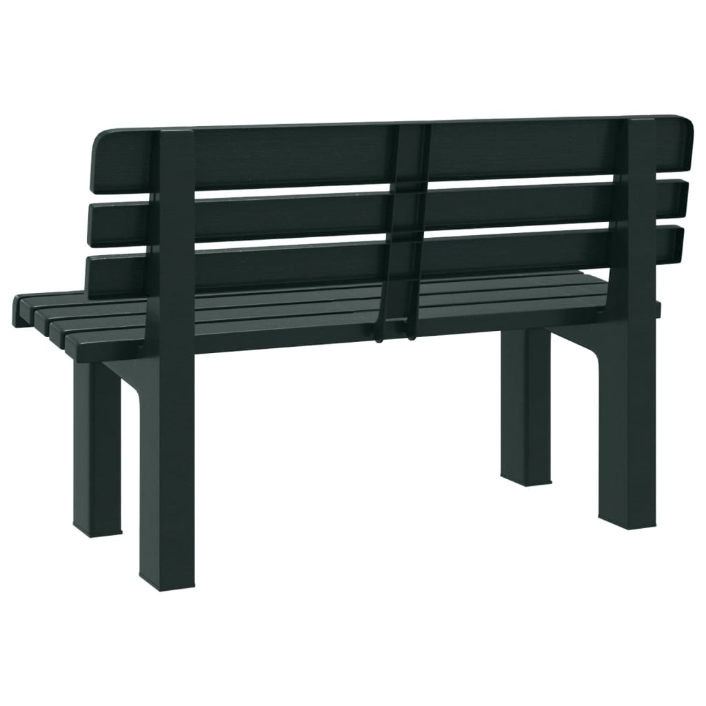 zöld polipropilén kerti pad 110 x 52 x 71 cm
