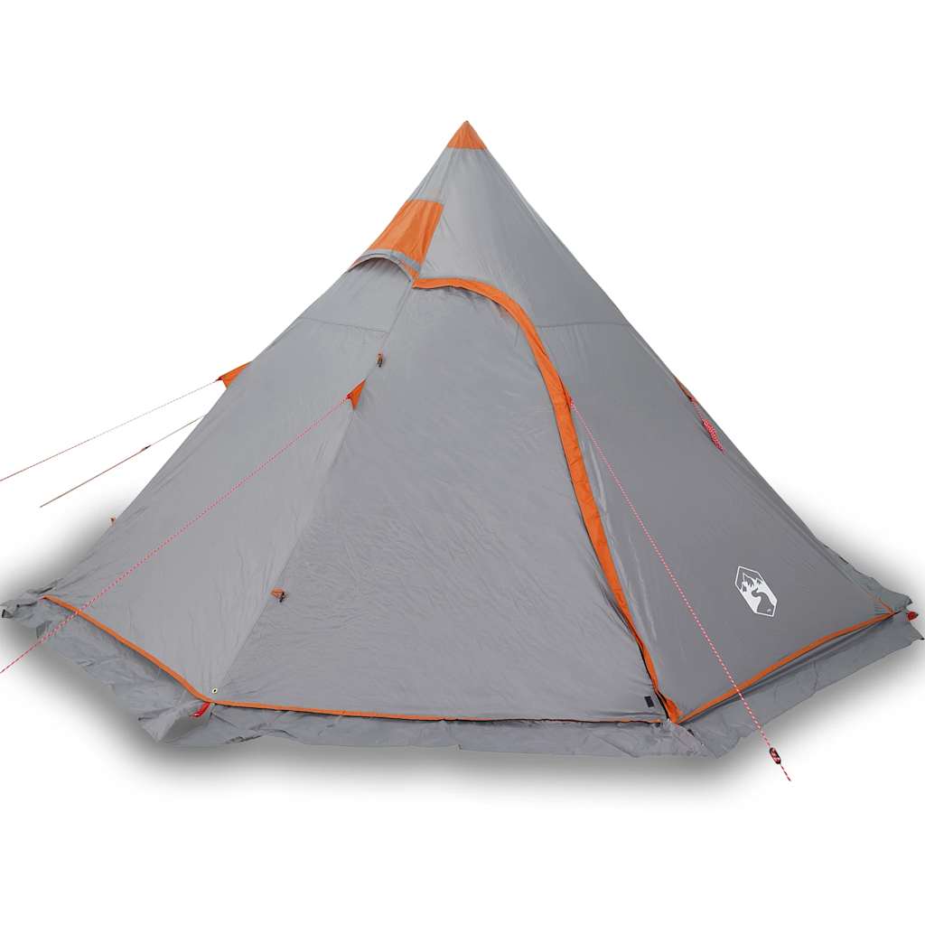 5 személyes szürke vízálló tipi kempingsátor