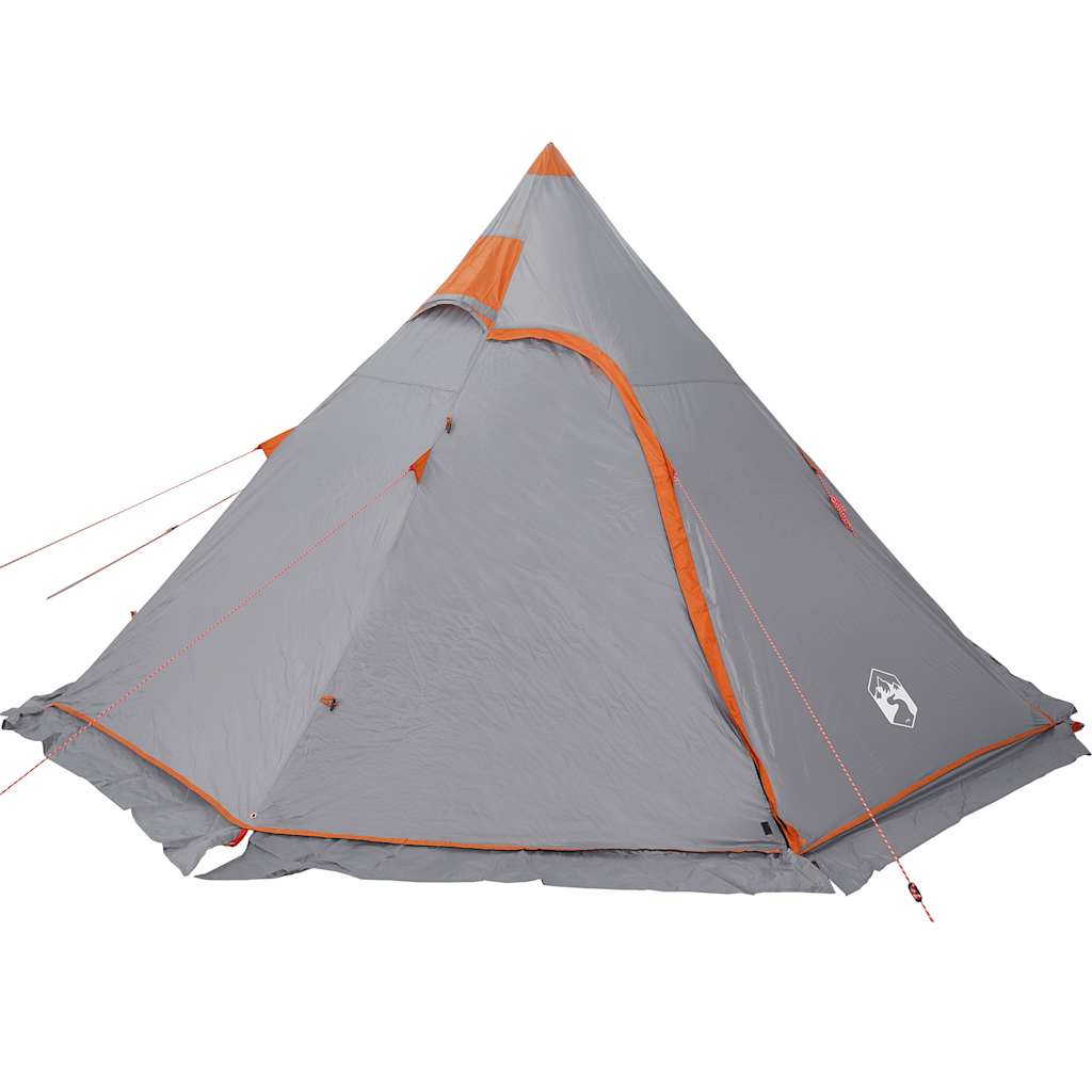 5 személyes szürke vízálló tipi kempingsátor