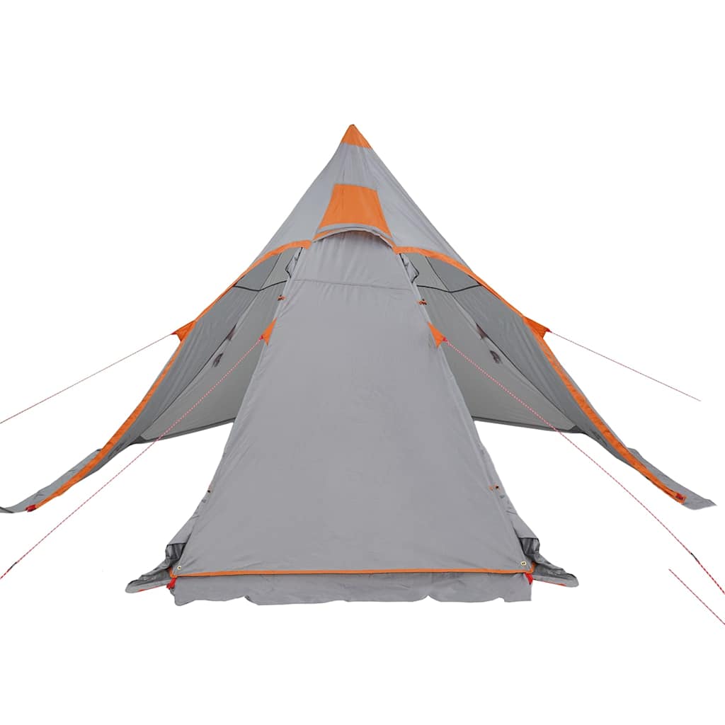 5 személyes szürke vízálló tipi kempingsátor
