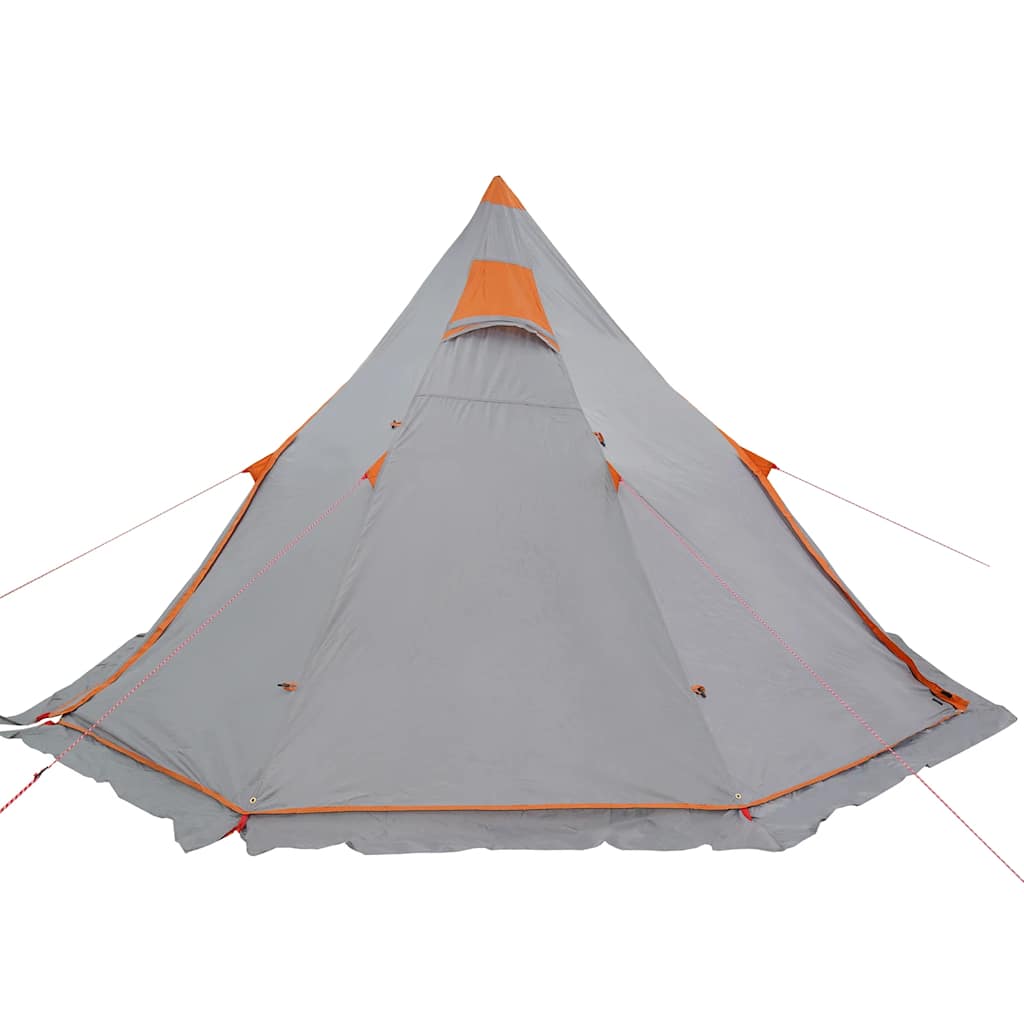 5 személyes szürke vízálló tipi kempingsátor