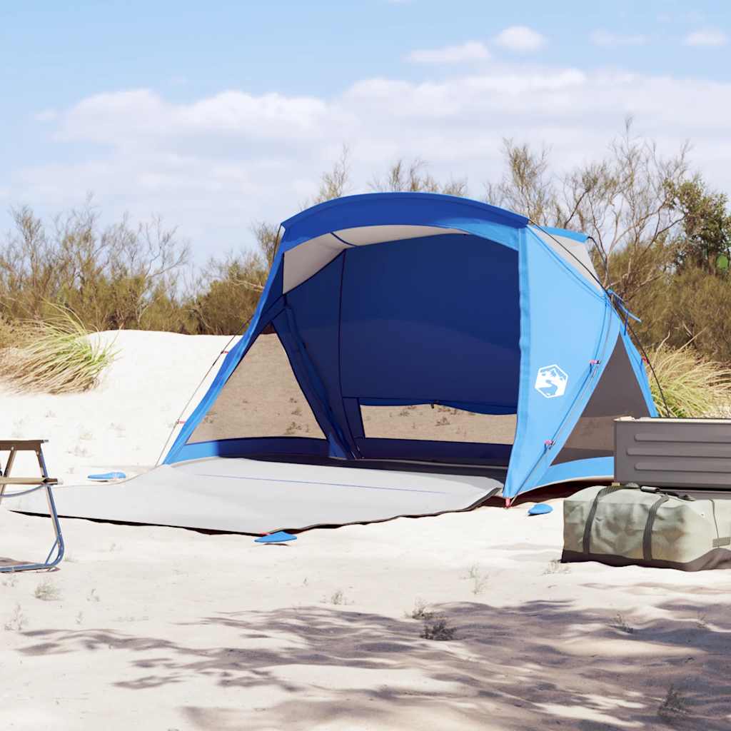 2 személyes azúrkék vízálló strandsátor