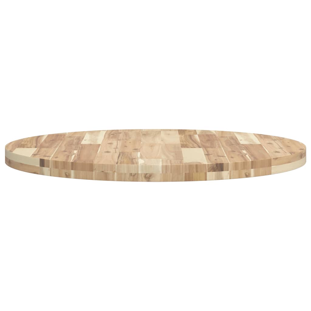 kerek tömör akácfa asztallap Ø80 x 4 cm