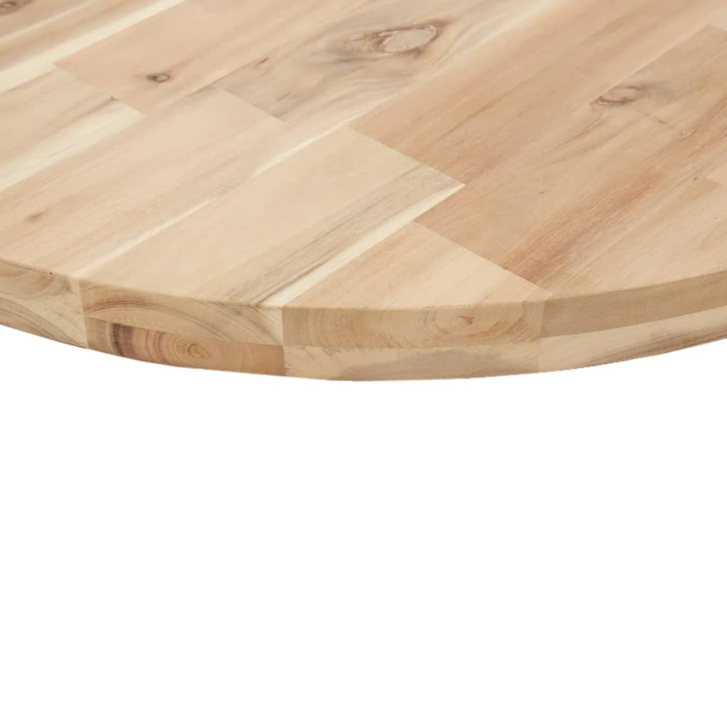 kerek tömör akácfa asztallap Ø80 x 4 cm