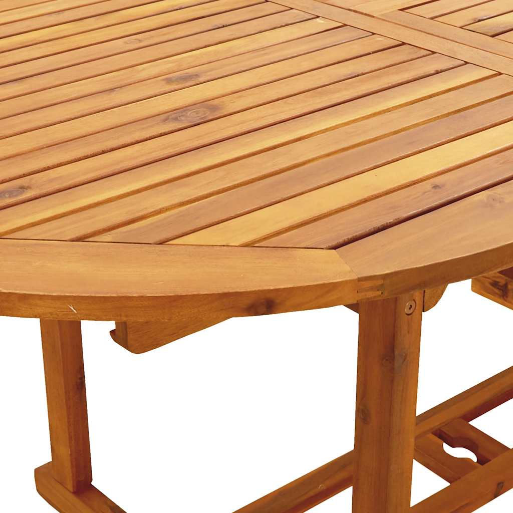 7 részes fekete polyrattan és tömör fa kerti étkezőgarnitúra