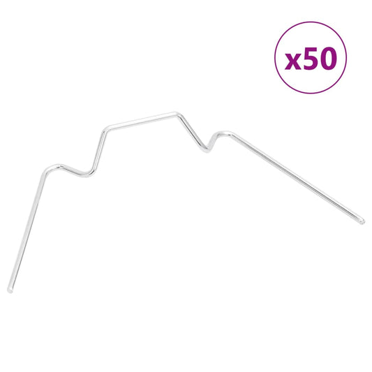 50 db W-alakú horganyzott acél kapocs melegházhoz
