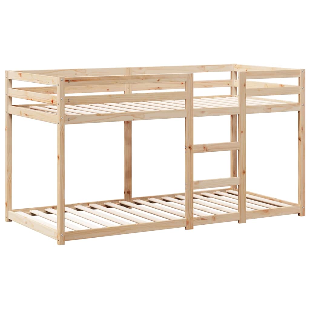 tömör fenyőfa emeletes ágy matrac nélkül 90 x 200 cm