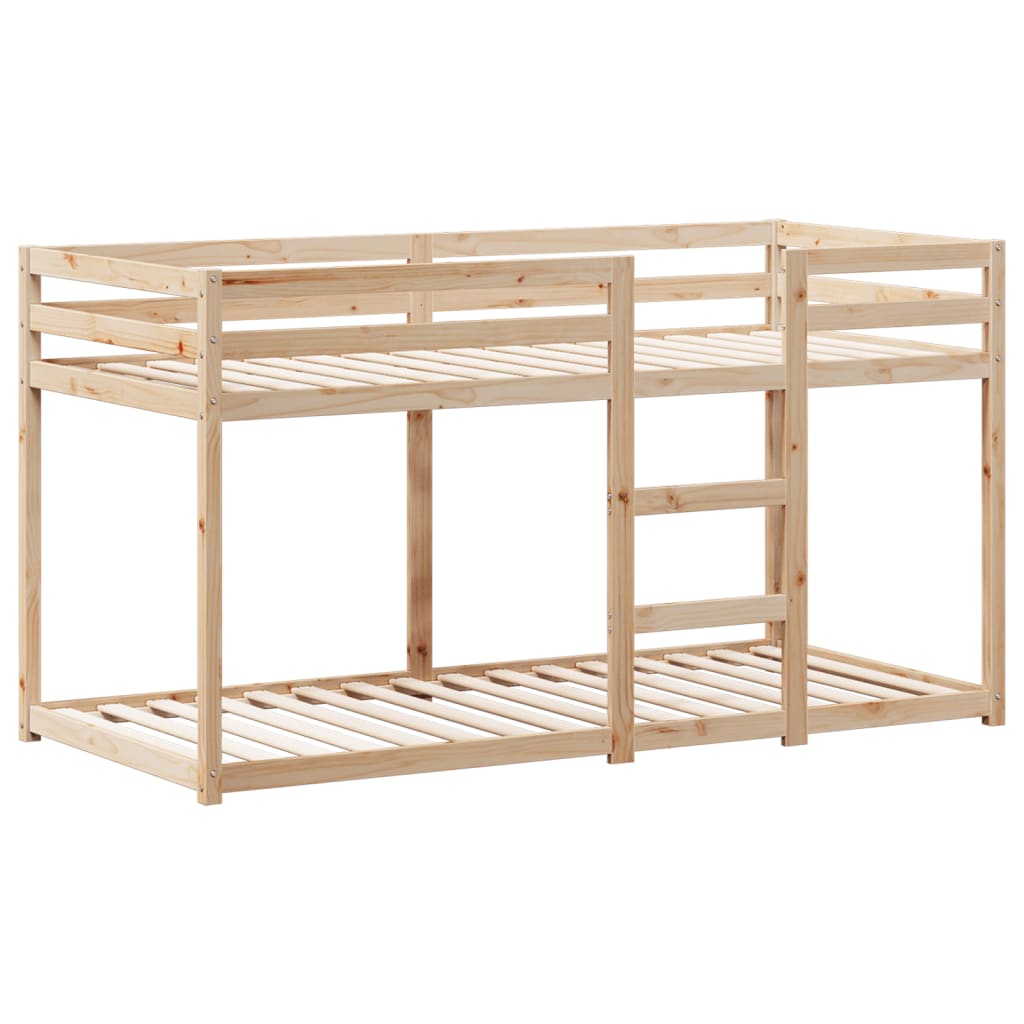 tömör fenyőfa emeletes ágy matrac nélkül 90 x 190 cm