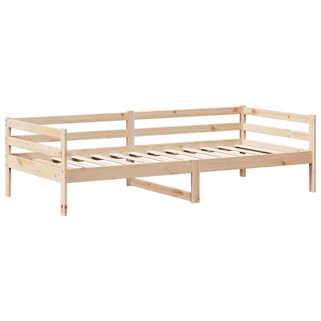 tömör fenyőfa kanapéágy tetővel 80 x 200 cm