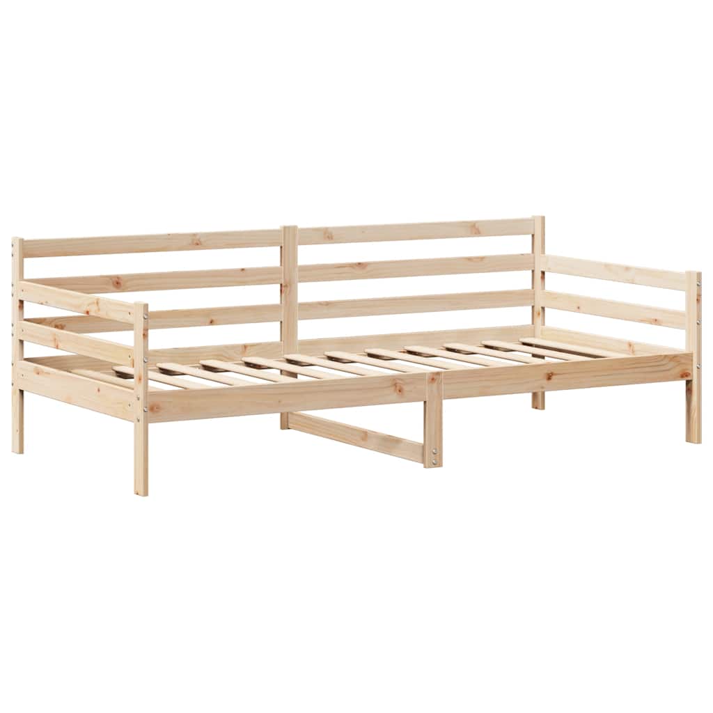 tömör fenyőfa kanapéágy tetővel 80 x 200 cm