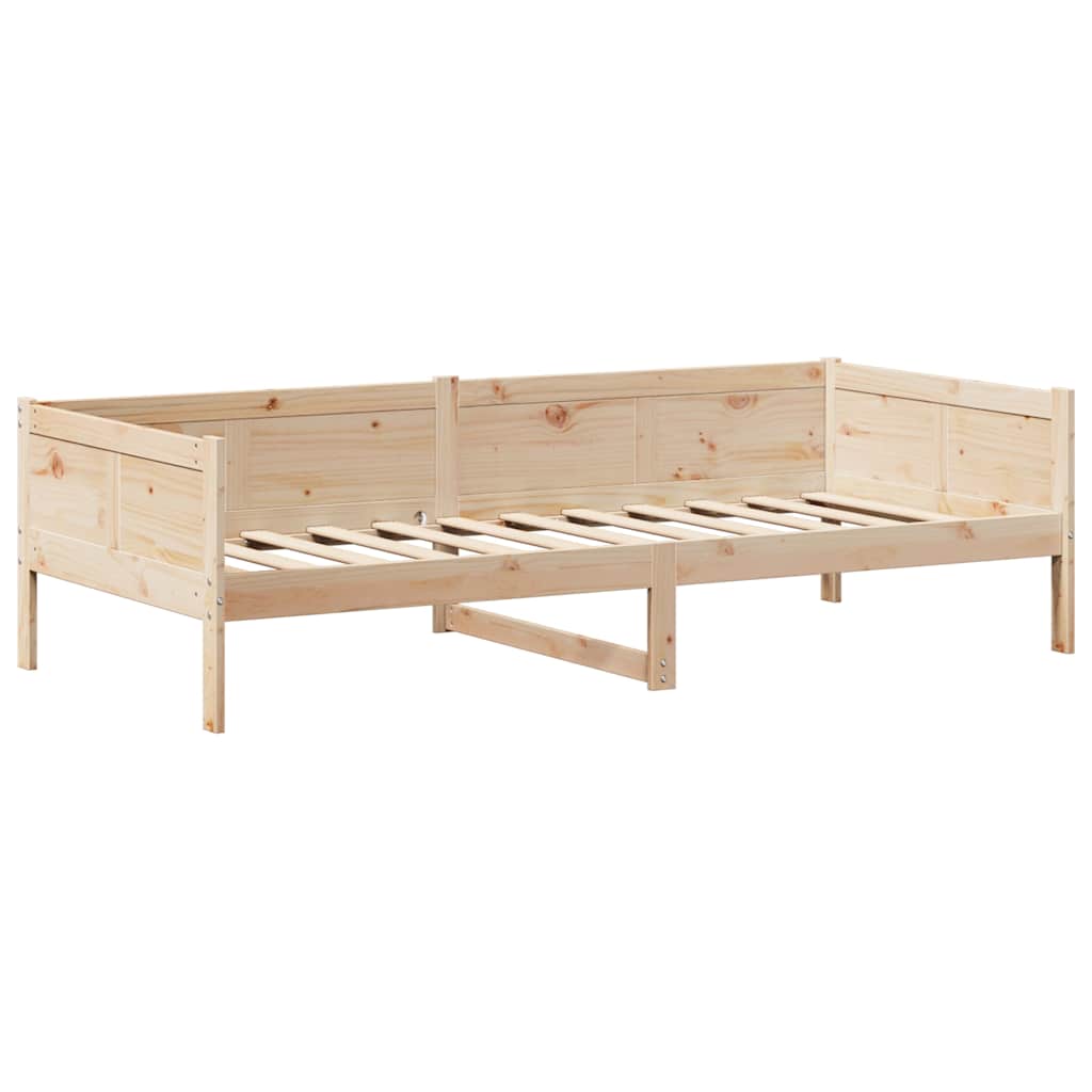 tömör fenyőfa kanapéágy tetővel 80 x 200 cm