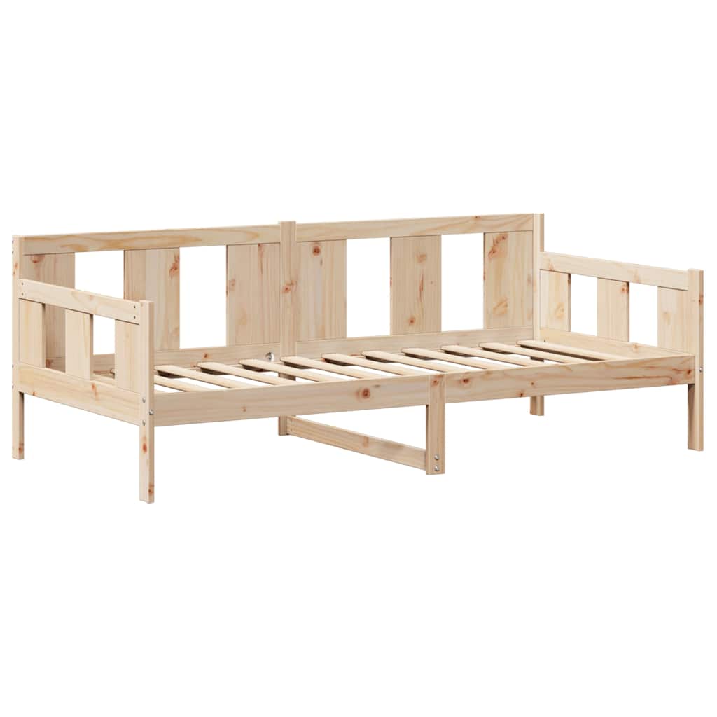 tömör fenyőfa kanapéágy tetővel 80 x 200 cm