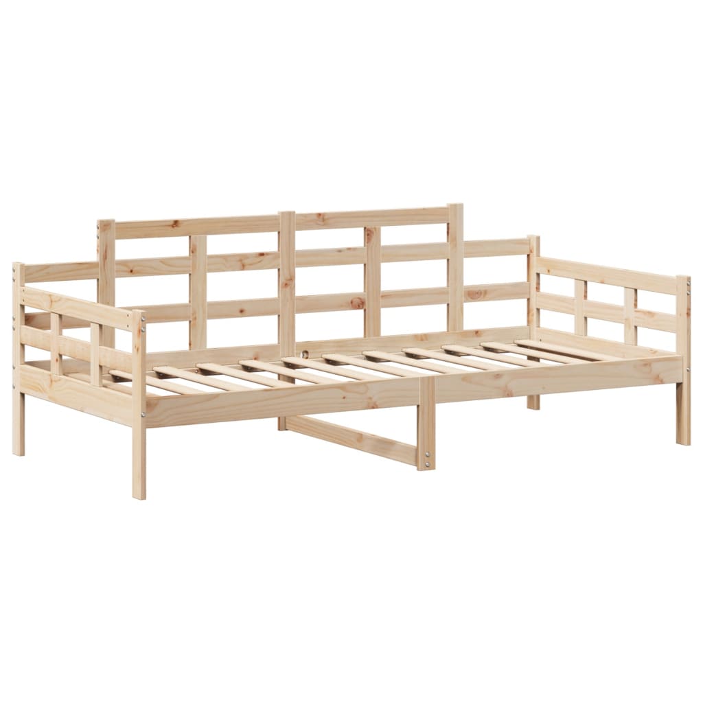 tömör fenyőfa kanapéágy tetővel 80 x 200 cm