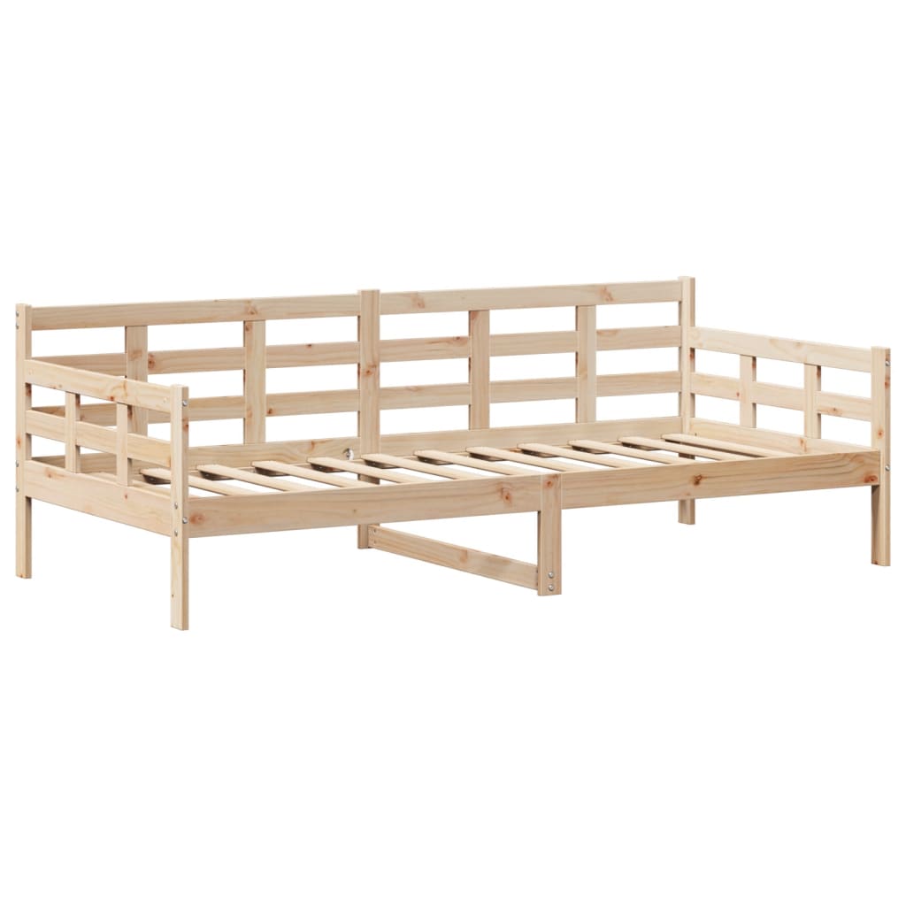 tömör fenyőfa kanapéágy tetővel 80 x 200 cm