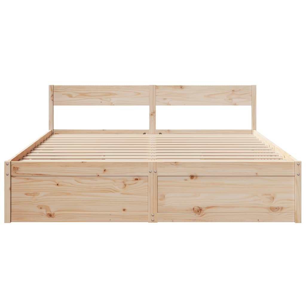 tömör fenyőfa ágy matrac nélkül 200 x 200 cm