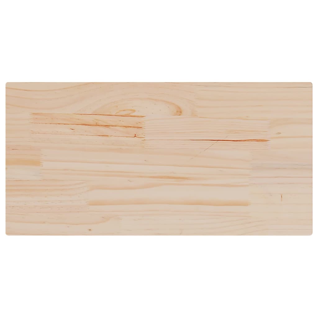 2 db tömör fenyőfa téglalap alakú asztallap 70 x 35 x 2,5 cm