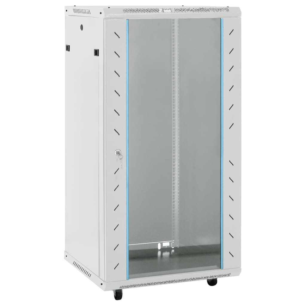 22U hálózati szekrény 19" forgó lábakkal IP20 60 x 60 x 120 cm