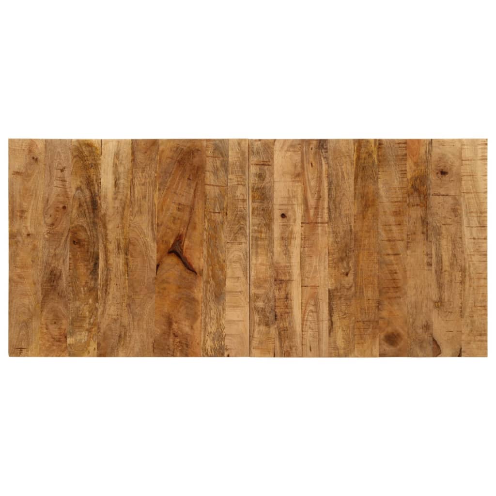 piros és barna tömör mangófa traktor bárasztal 55x120x107 cm