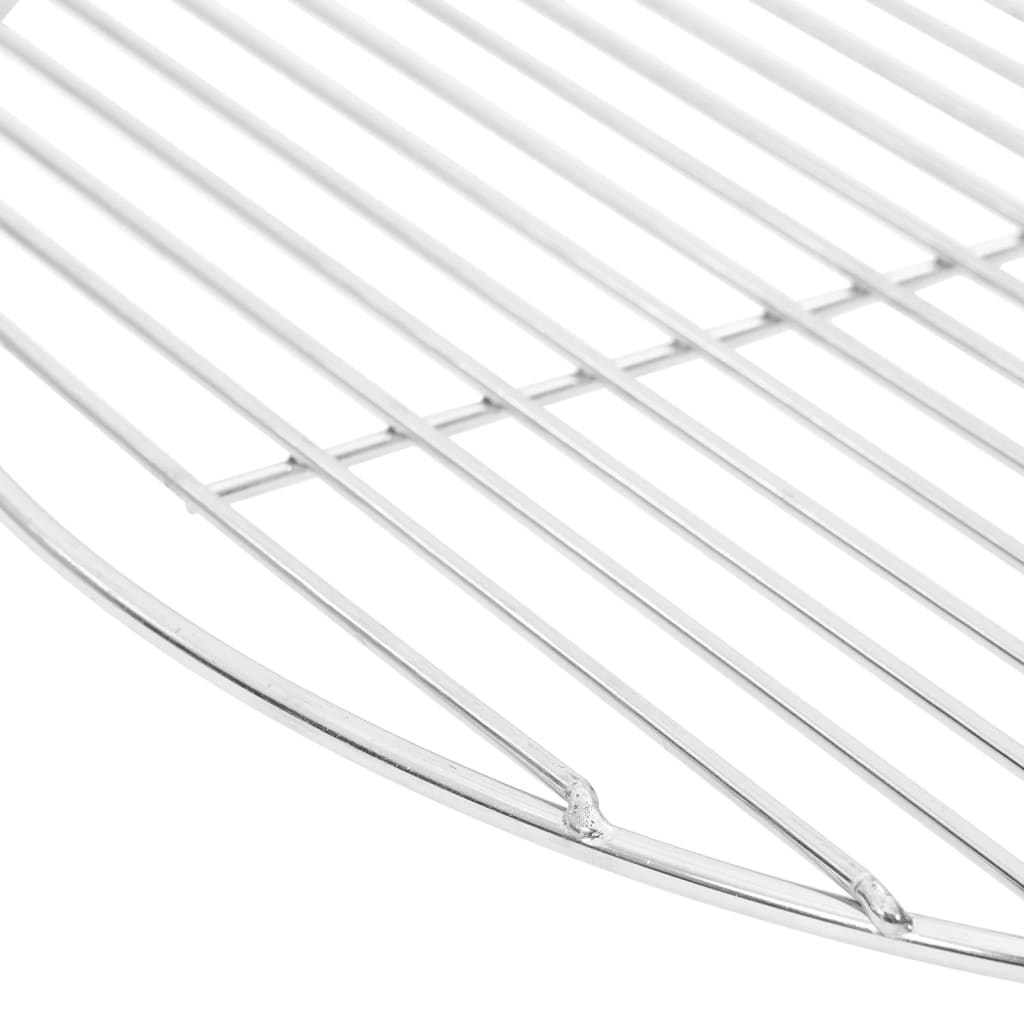 kerek 304 rozsdamentes acél BBQ grillrács Ø47 cm