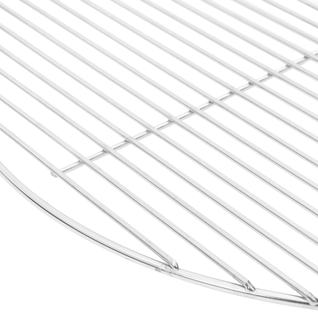 kerek 304 rozsdamentes acél BBQ grillrács Ø54 cm