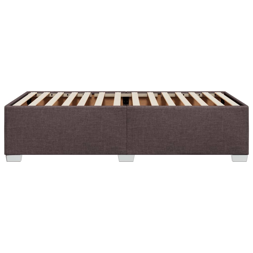 sötétbarna szövet ágykeret matrac nélkül 80x200 cm