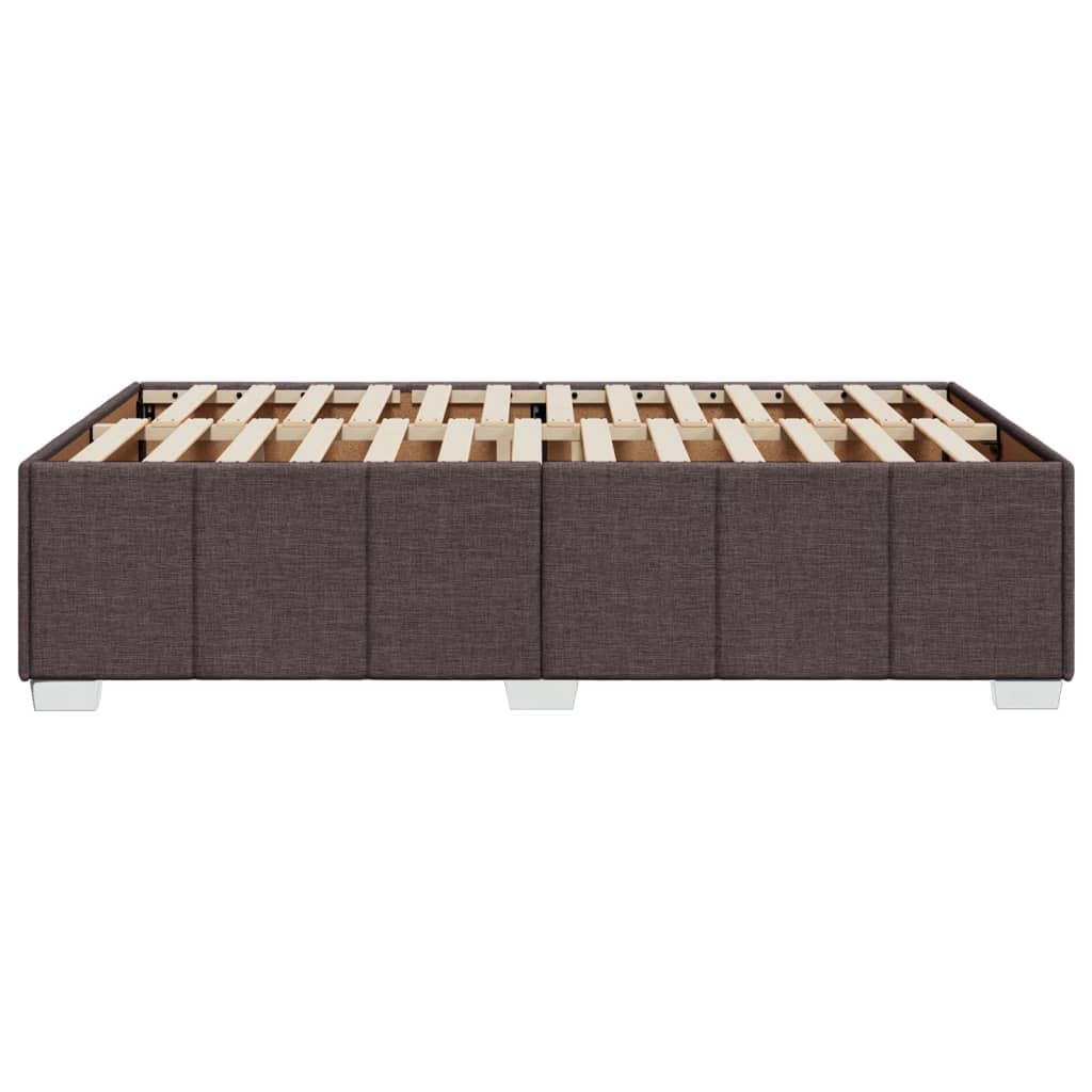 sötétbarna szövet ágykeret matrac nélkül 120x200 cm
