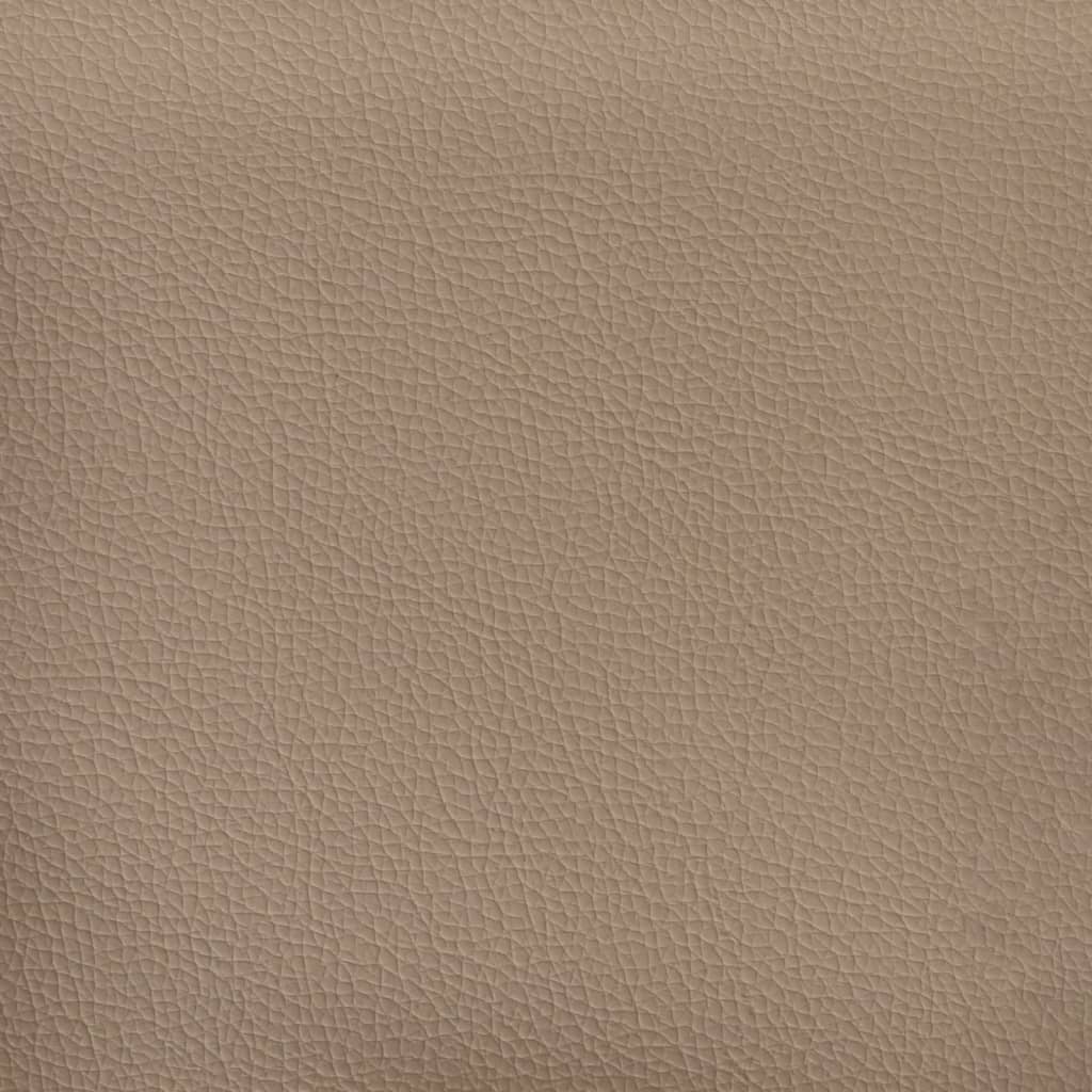 cappuccino színű műbőr rugós ágy matraccal 200 x 200 cm
