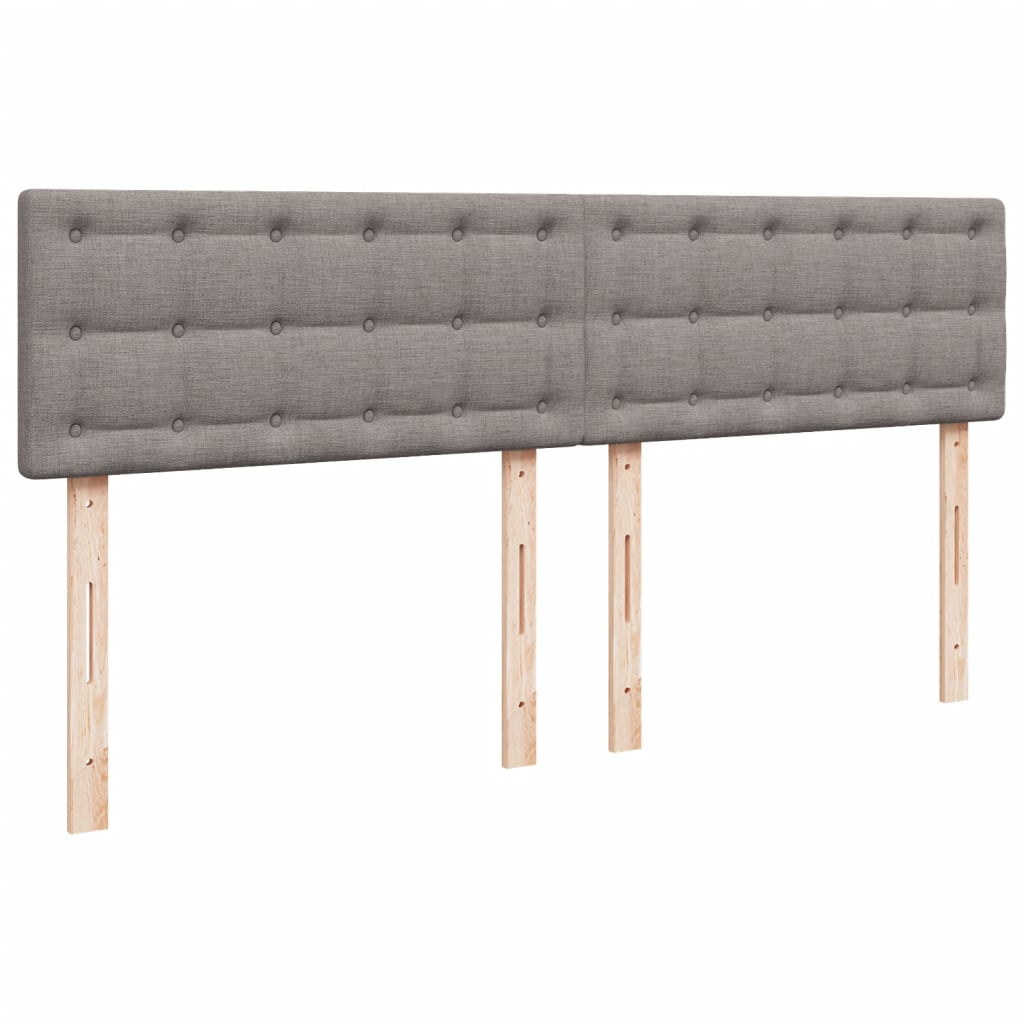 tópszínű szövet rugós ágy matraccal 180 x 200 cm