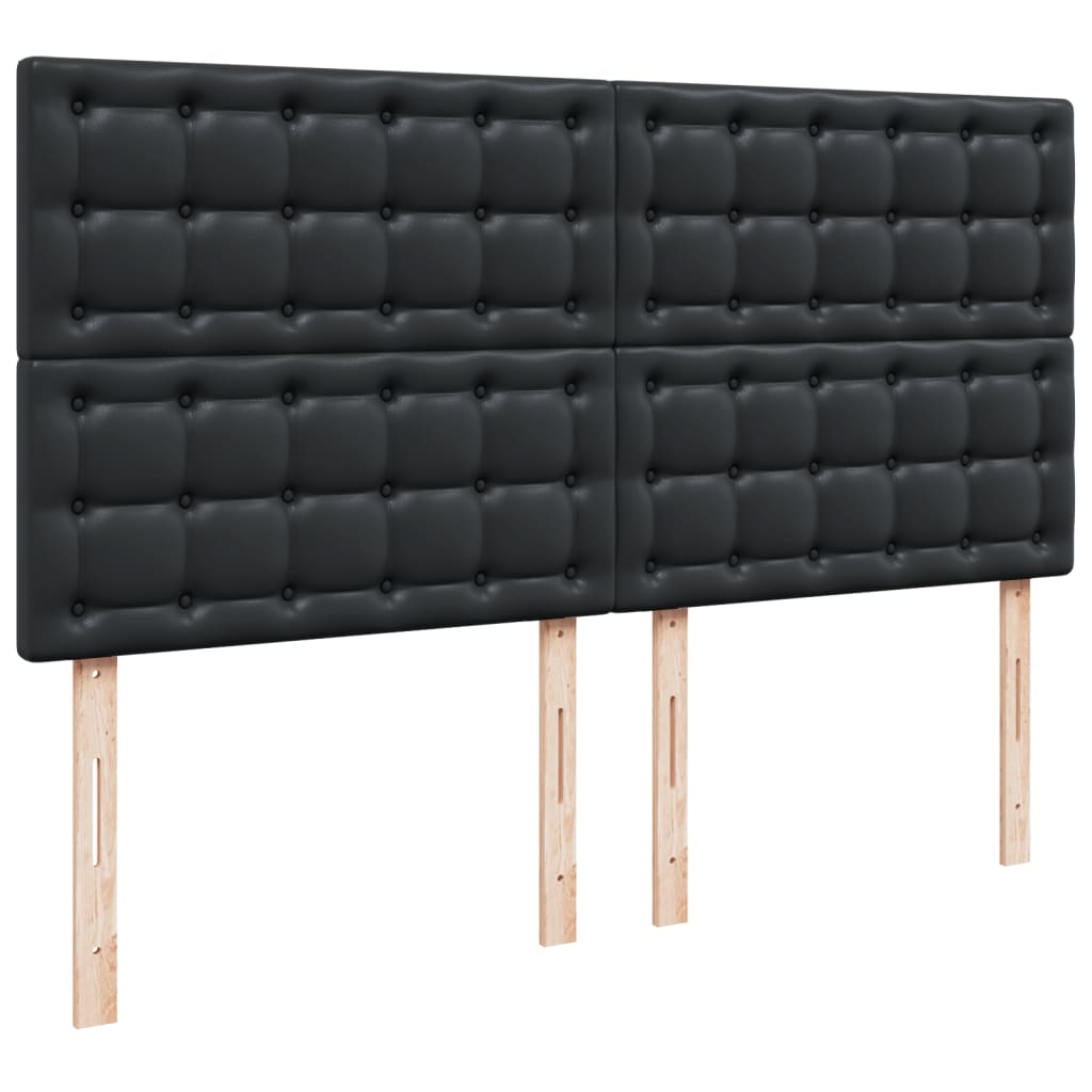 fehér műbőr rugós ágy matraccal 200 x 200 cm