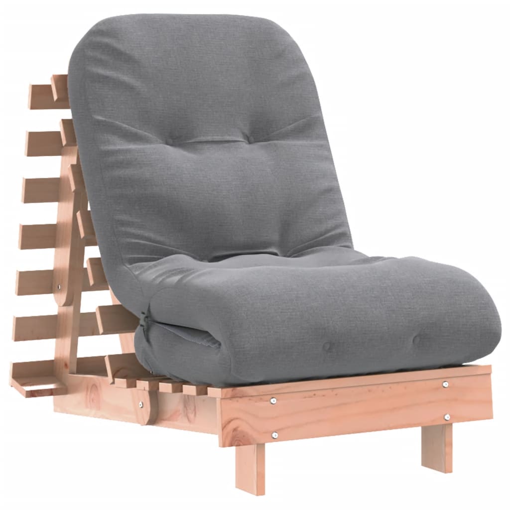 tömör duglászfenyő futon kanapéágy matraccal 60 x 206 x 11 cm