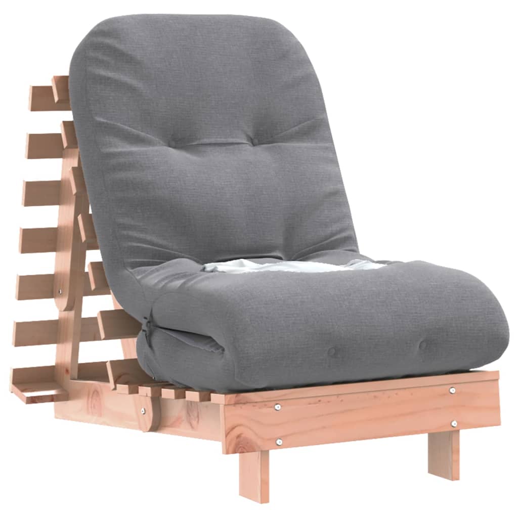 tömör duglászfenyő futon kanapéágy matraccal 60 x 206 x 11 cm
