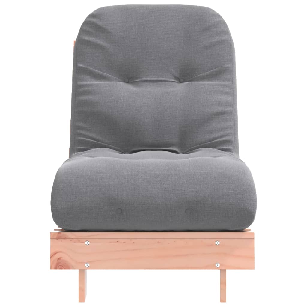 tömör duglászfenyő futon kanapéágy matraccal 60 x 206 x 11 cm