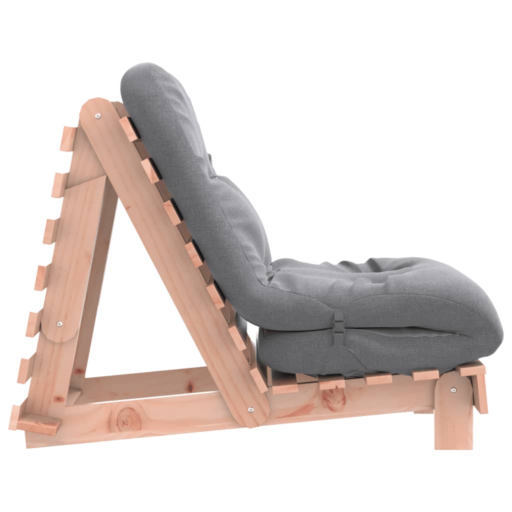 tömör duglászfenyő futon kanapéágy matraccal 60 x 206 x 11 cm