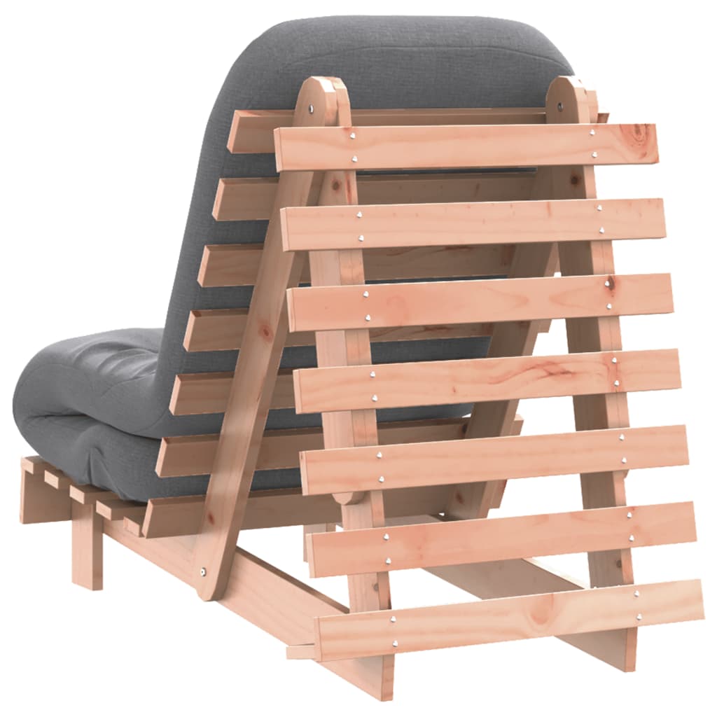 tömör duglászfenyő futon kanapéágy matraccal 60 x 206 x 11 cm