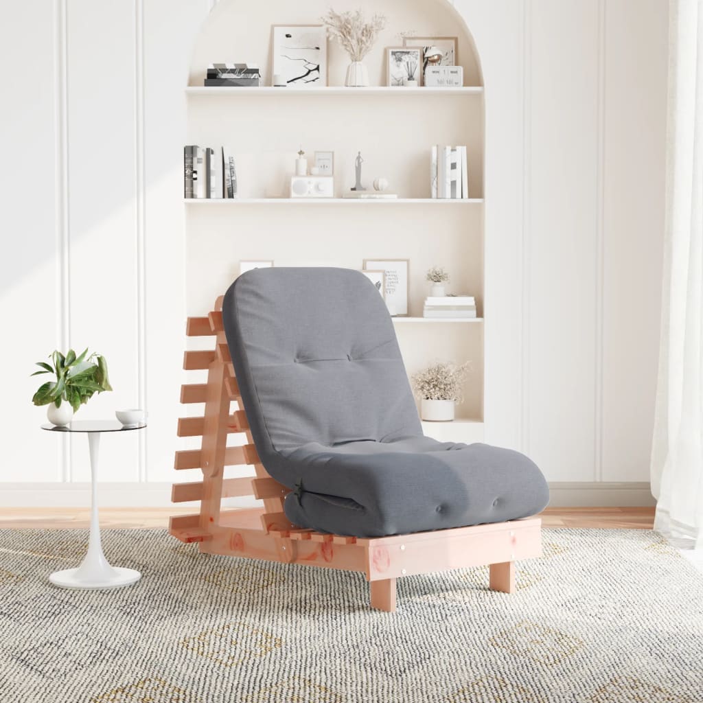 tömör duglászfenyő futon kanapéágy matraccal 60 x 206 x 11 cm