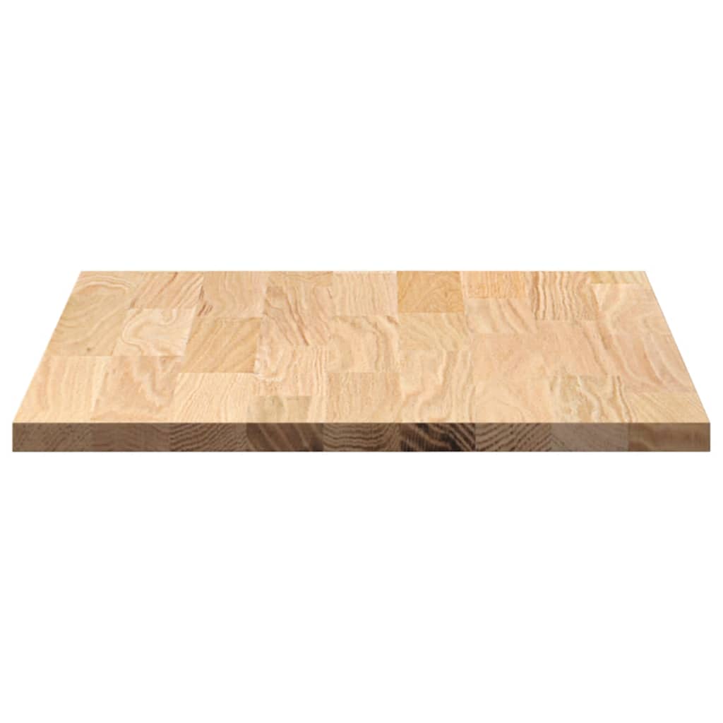 konyhai munkalap 80x63,5x2,7 cm tömör fa tölgyfa téglalap alakú