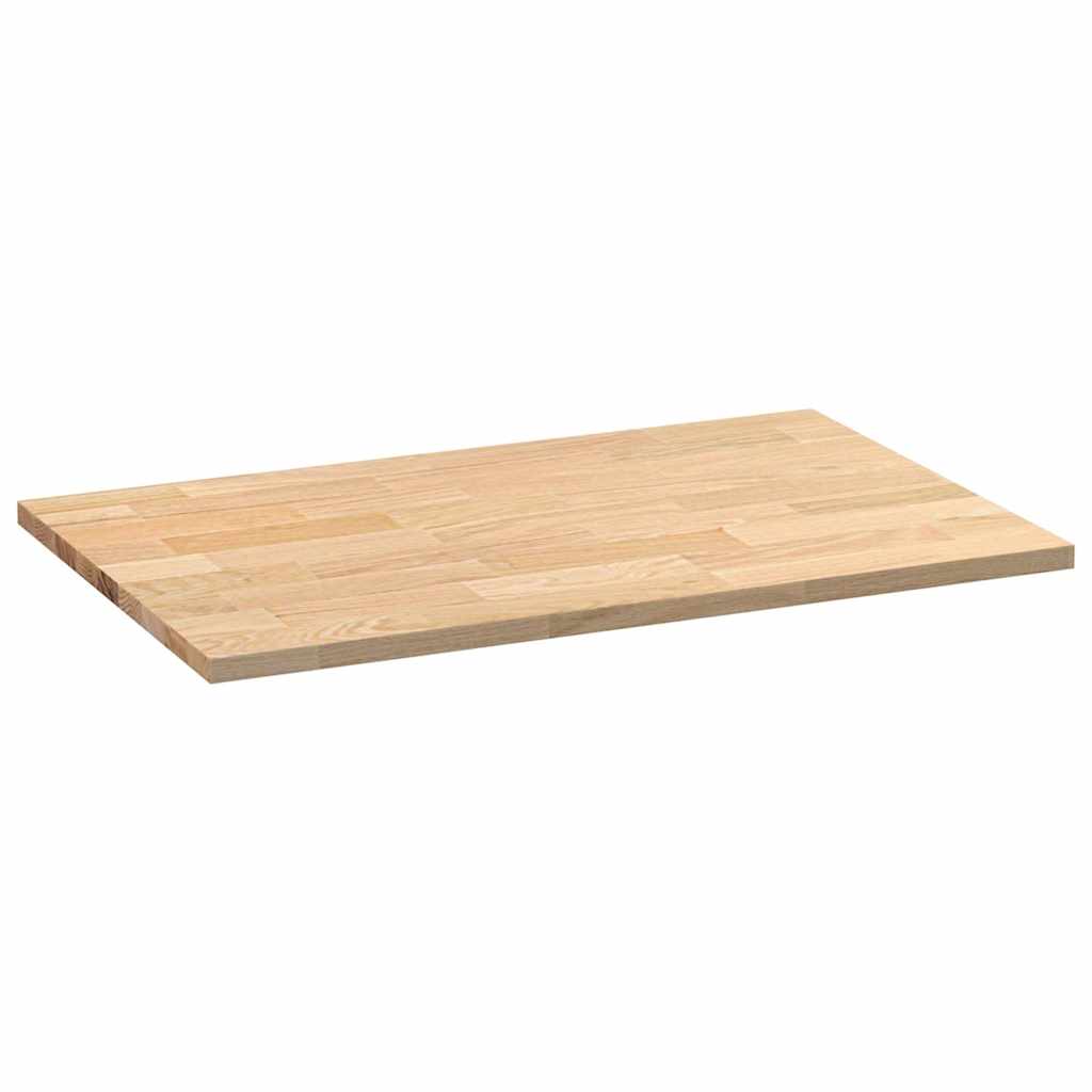 konyhai munkalap 100x63,5x2,7cm tömör fa tölgyfa téglalap alakú