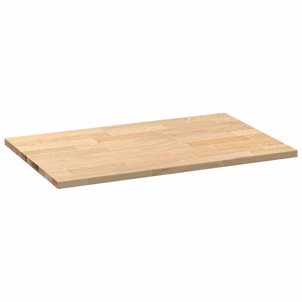konyhai munkalap 100x63,5x2,7cm tömör fa tölgyfa téglalap alakú