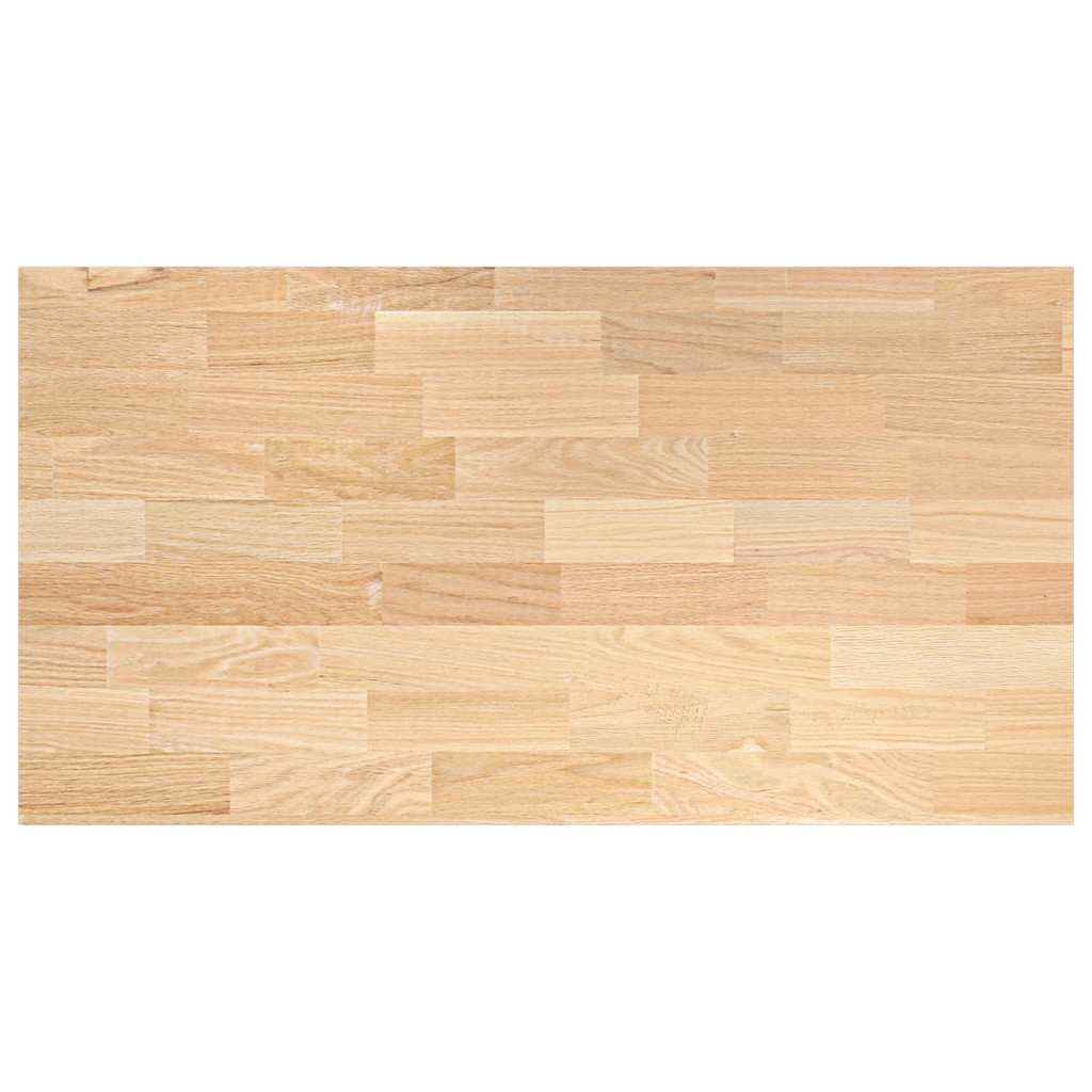 konyhai munkalap 120x63,5x2,7cm tömör fa tölgyfa téglalap alakú