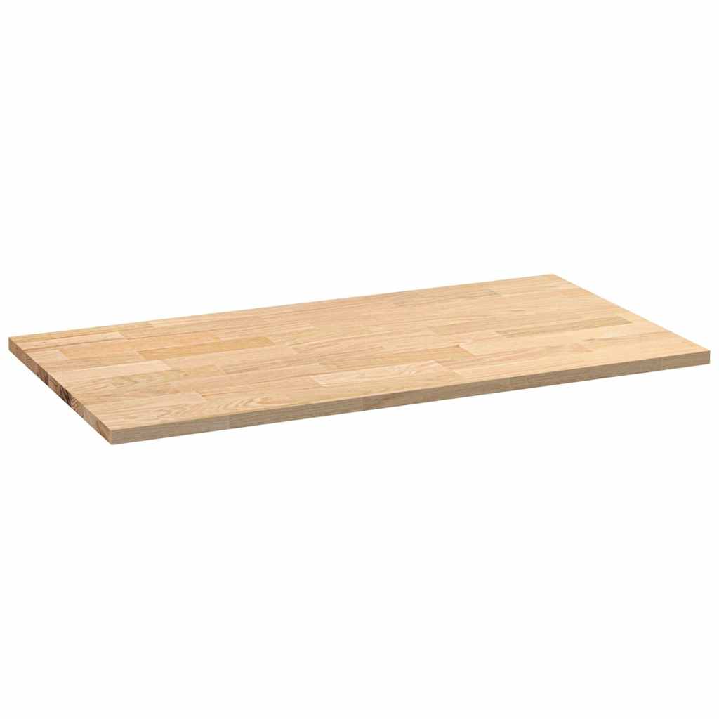 konyhai munkalap 120x63,5x2,7cm tömör fa tölgyfa téglalap alakú
