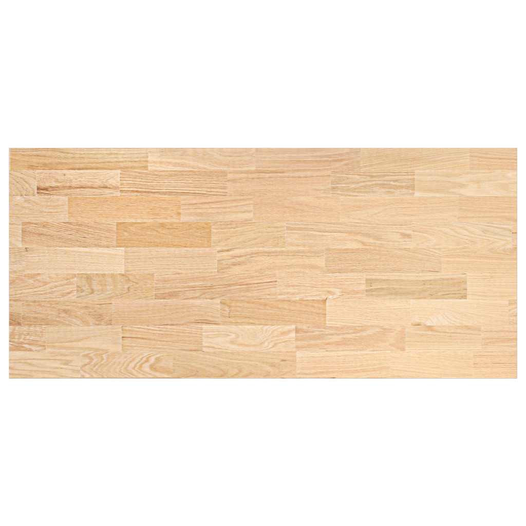 konyhai munkalap 140x63,5x2,7cm tömör fa tölgyfa téglalap alakú
