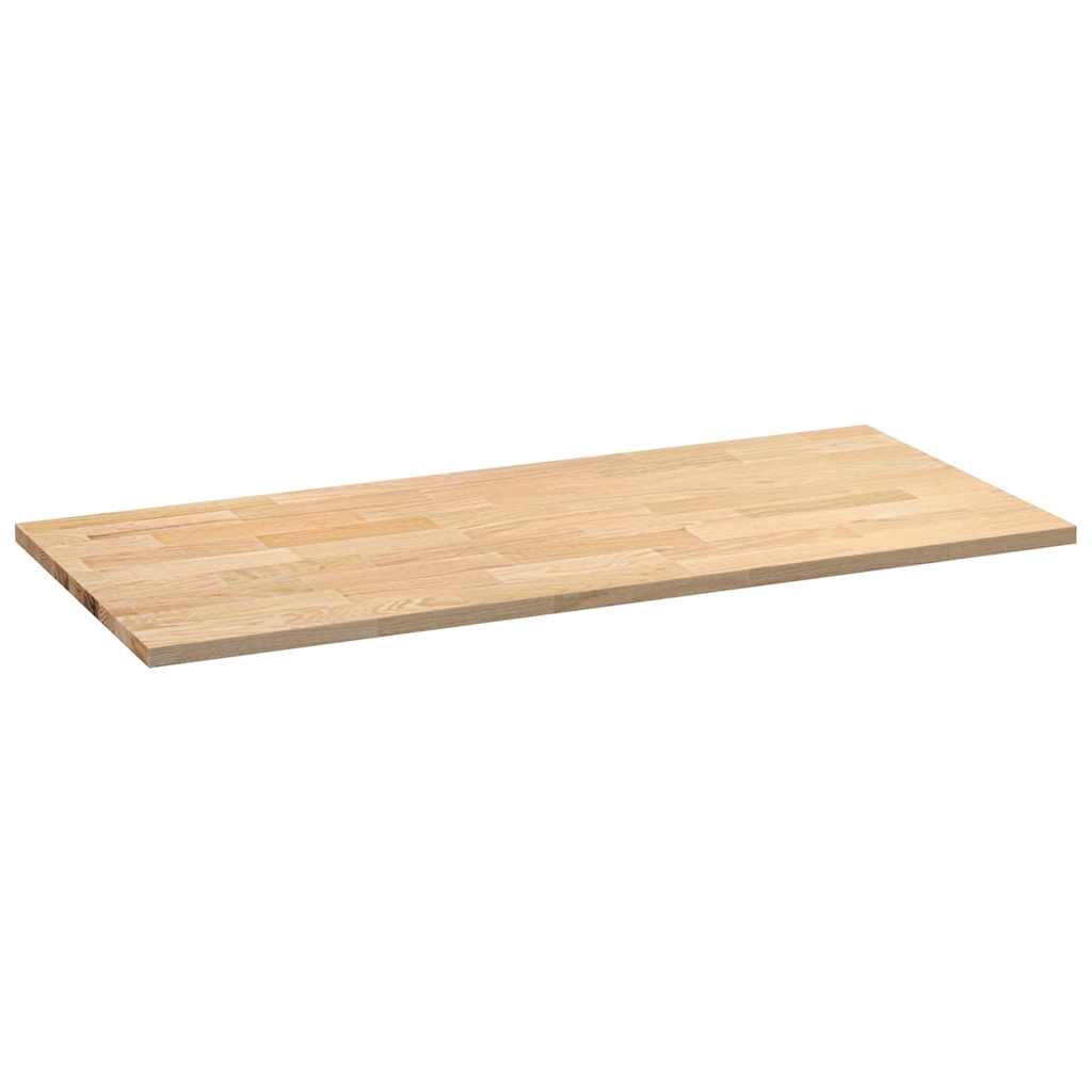 konyhai munkalap 140x63,5x2,7cm tömör fa tölgyfa téglalap alakú
