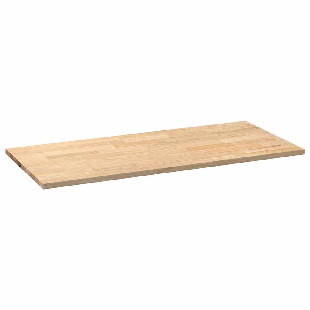 konyhai munkalap 140x63,5x2,7cm tömör fa tölgyfa téglalap alakú