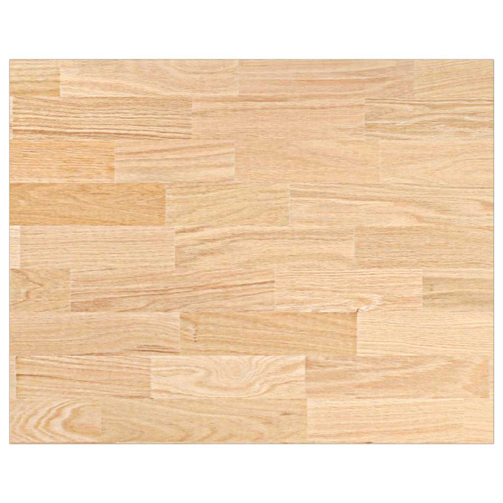 konyhai munkalap 80x63,5x4 cm tömör fa tölgyfa téglalap alakú