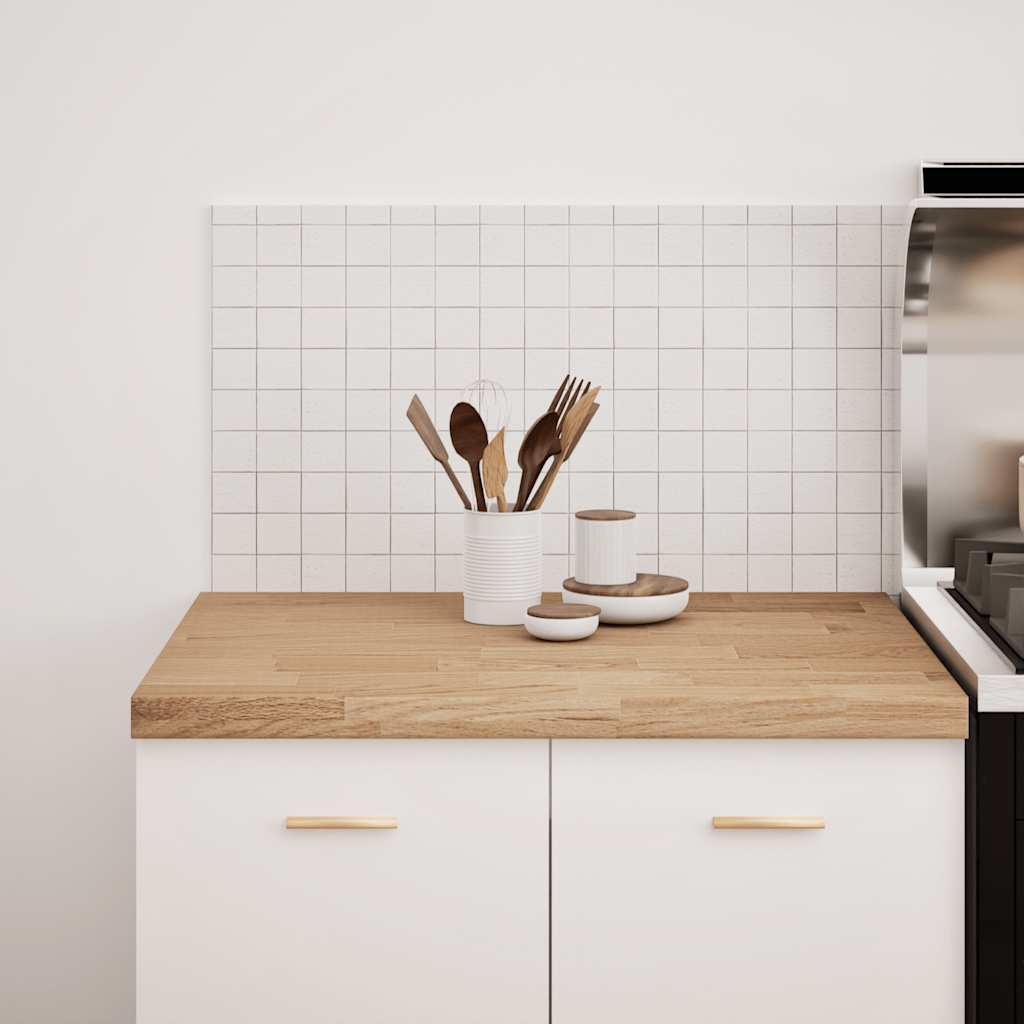 konyhai munkalap 80x63,5x4 cm tömör fa tölgyfa téglalap alakú