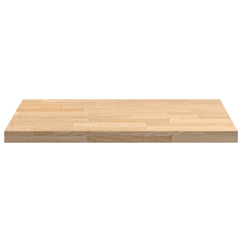 konyhai munkalap 80x63,5x4 cm tömör fa tölgyfa téglalap alakú
