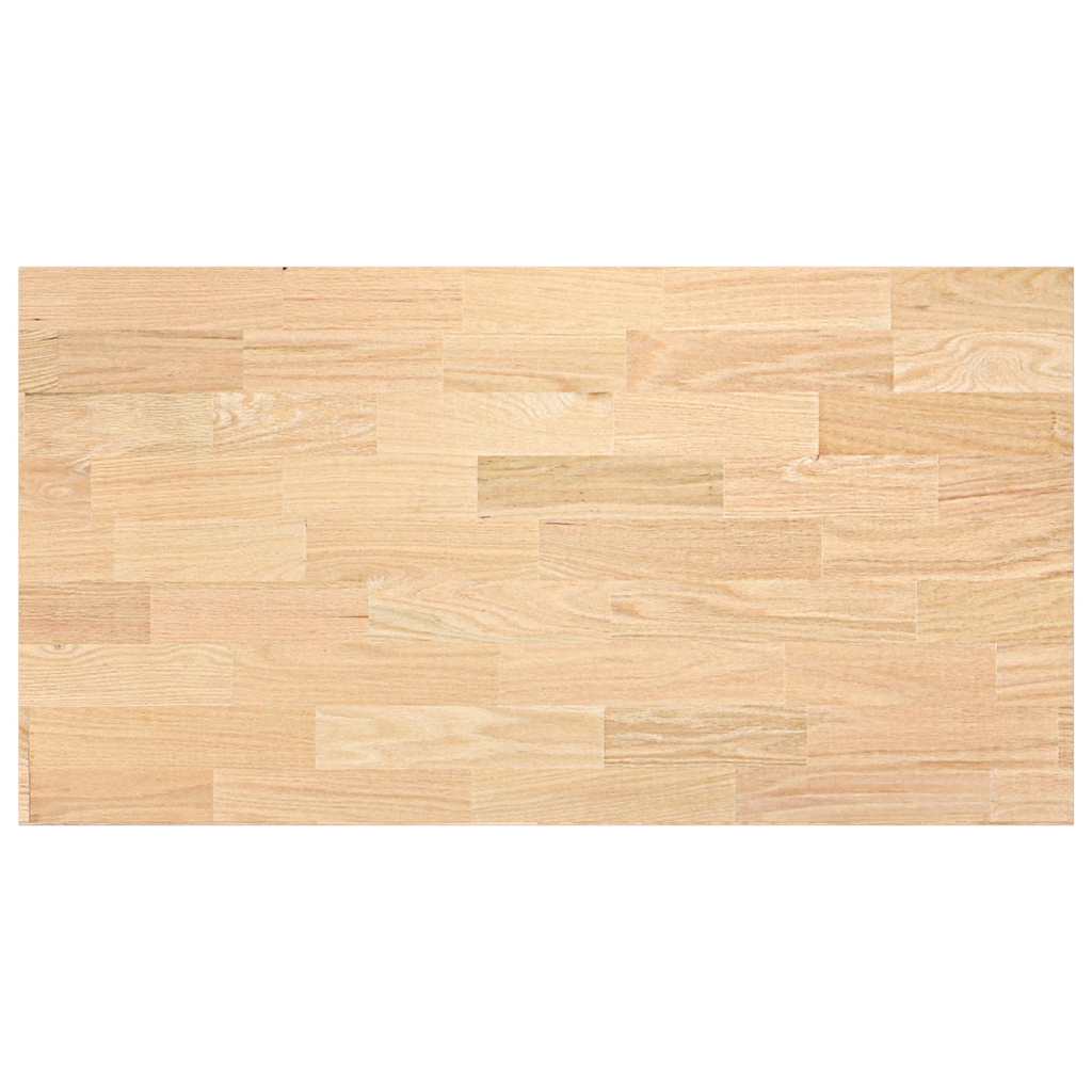 konyhai munkalap 120x63,5x4 cm tömör fa tölgyfa téglalap alakú