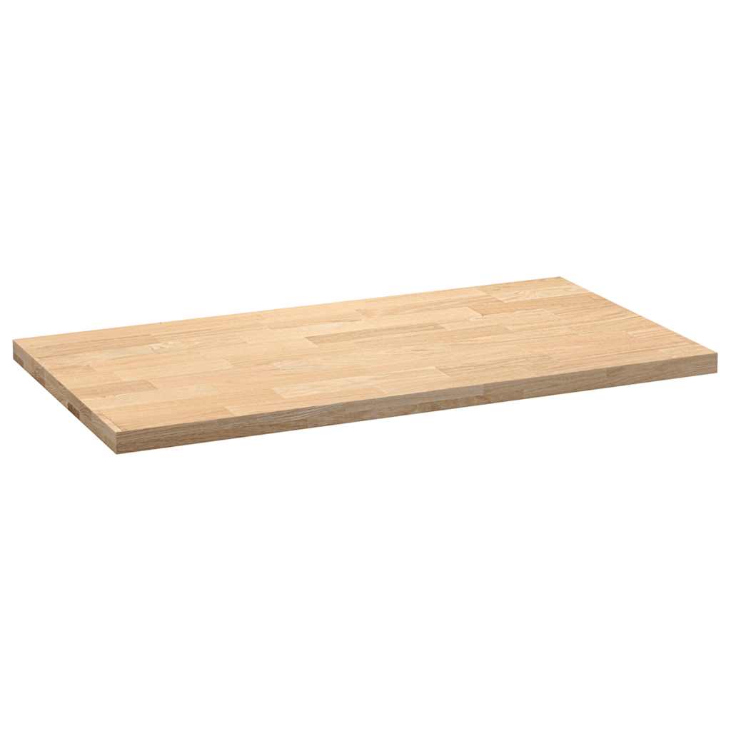 konyhai munkalap 120x63,5x4 cm tömör fa tölgyfa téglalap alakú