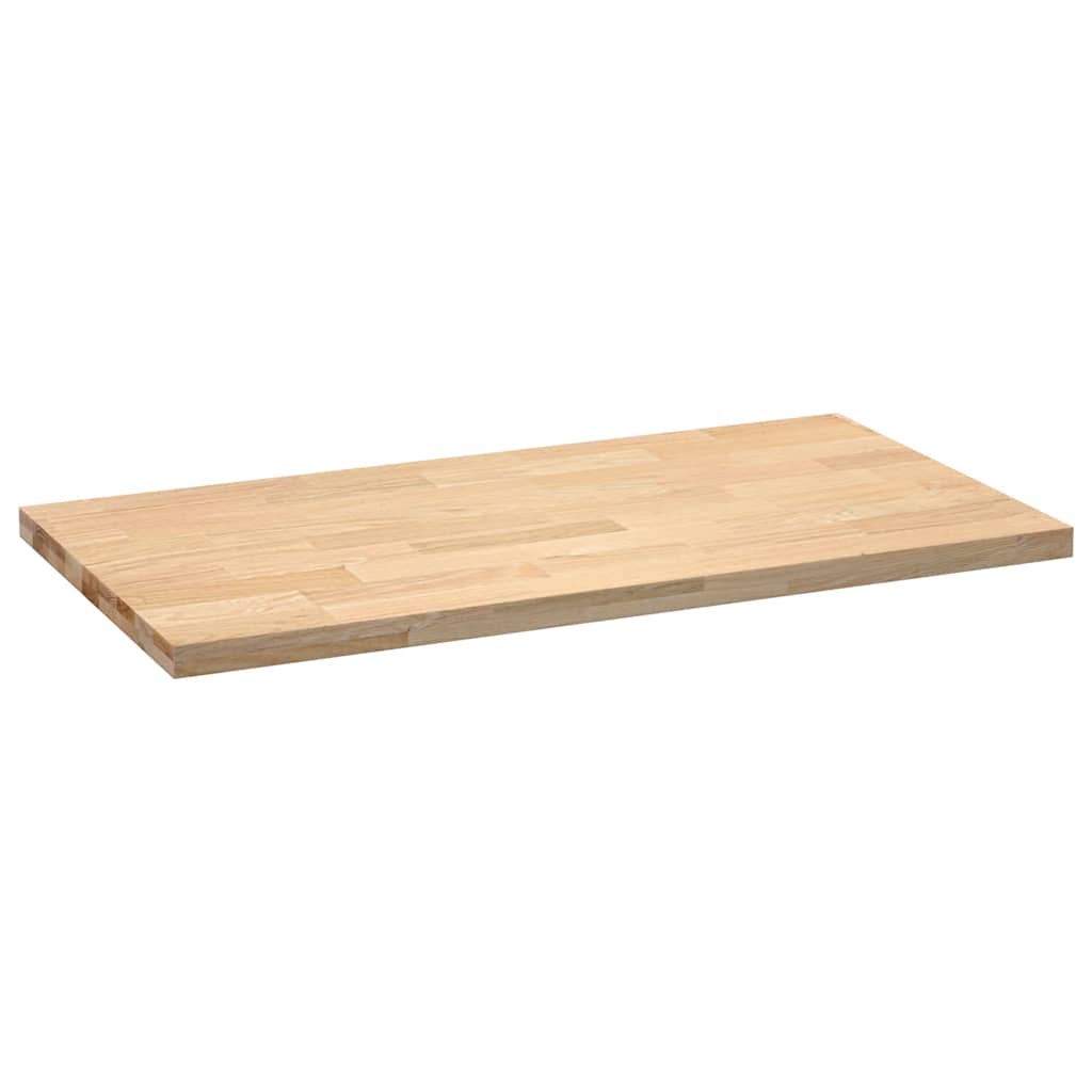 konyhai munkalap 120x63,5x4 cm tömör fa tölgyfa téglalap alakú