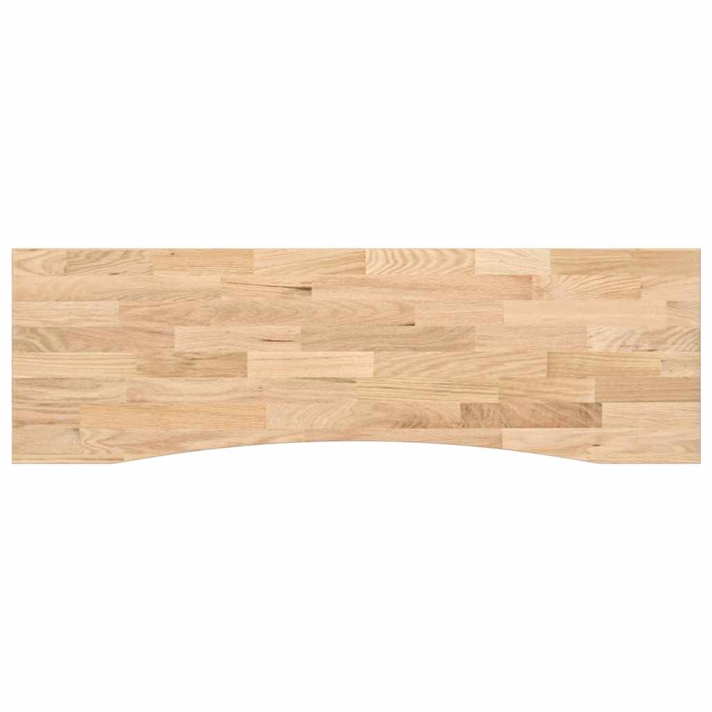 tömör tölgyfa téglalap alakú asztallap kezeletlen 160x50x2,5 cm